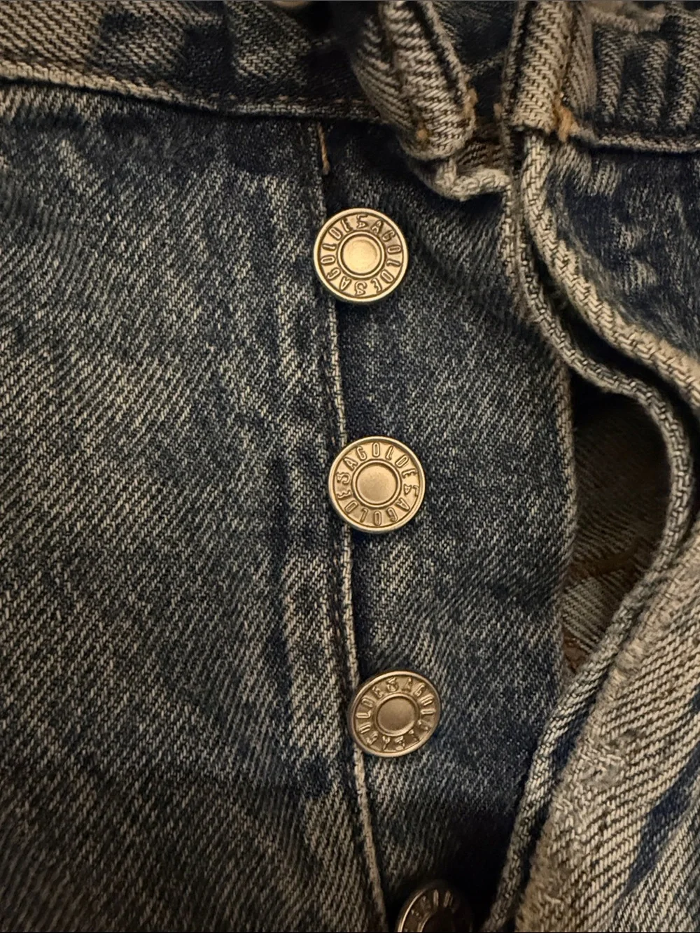 Agolde Parker Long Denim Short